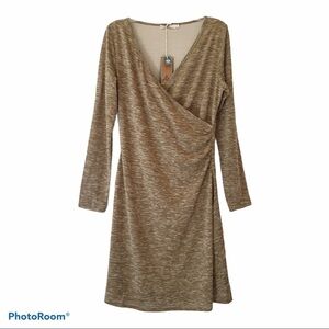 Prana Nadia Space Dye Faux Wrap Dress NWT